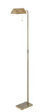 Wayland Brushed Brass Vintage Task or Reading Floor Lamp