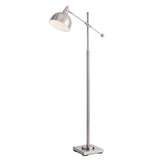 Cupola Adjustable Task Light Floor Lamp in Bronze or Satin Nickel by Lite Source