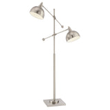Cupola Adjustable 2-Light Task Light Floor Lamp in Bronze, Brass or Satin Nickel by Lite Source