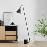 Quade 1-Light Black Modern Cone Floor Lamp