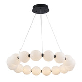 Ellington 16-Light LED Globe Chandelier in Matte Black or Brushed Brass - Practical Props