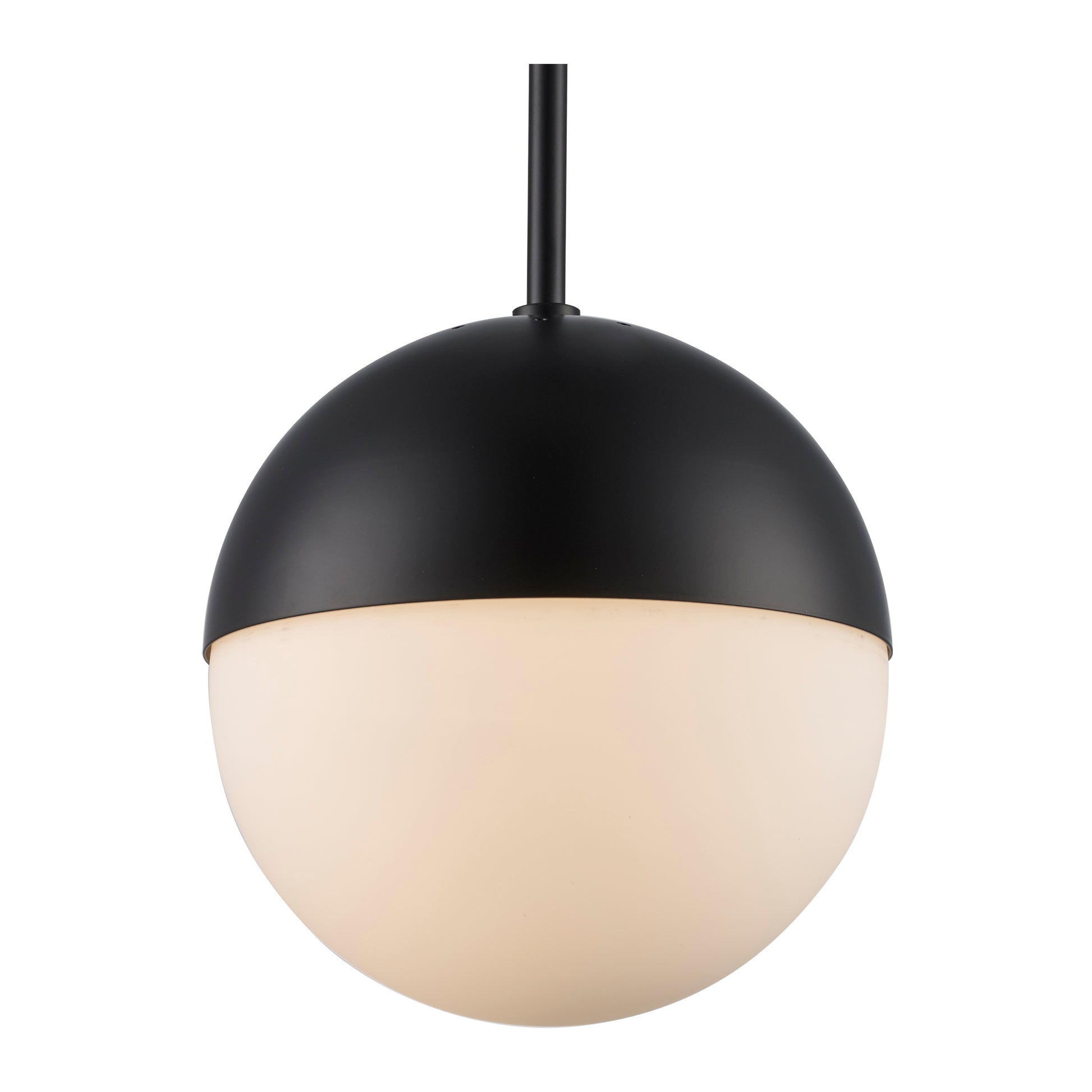 Dahlia Mid Century Modern Glass Globe 1-Light Pendant Fixture
