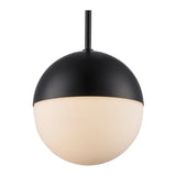 Dahlia Mid Century Modern Glass Globe 1-Light Pendant Fixture