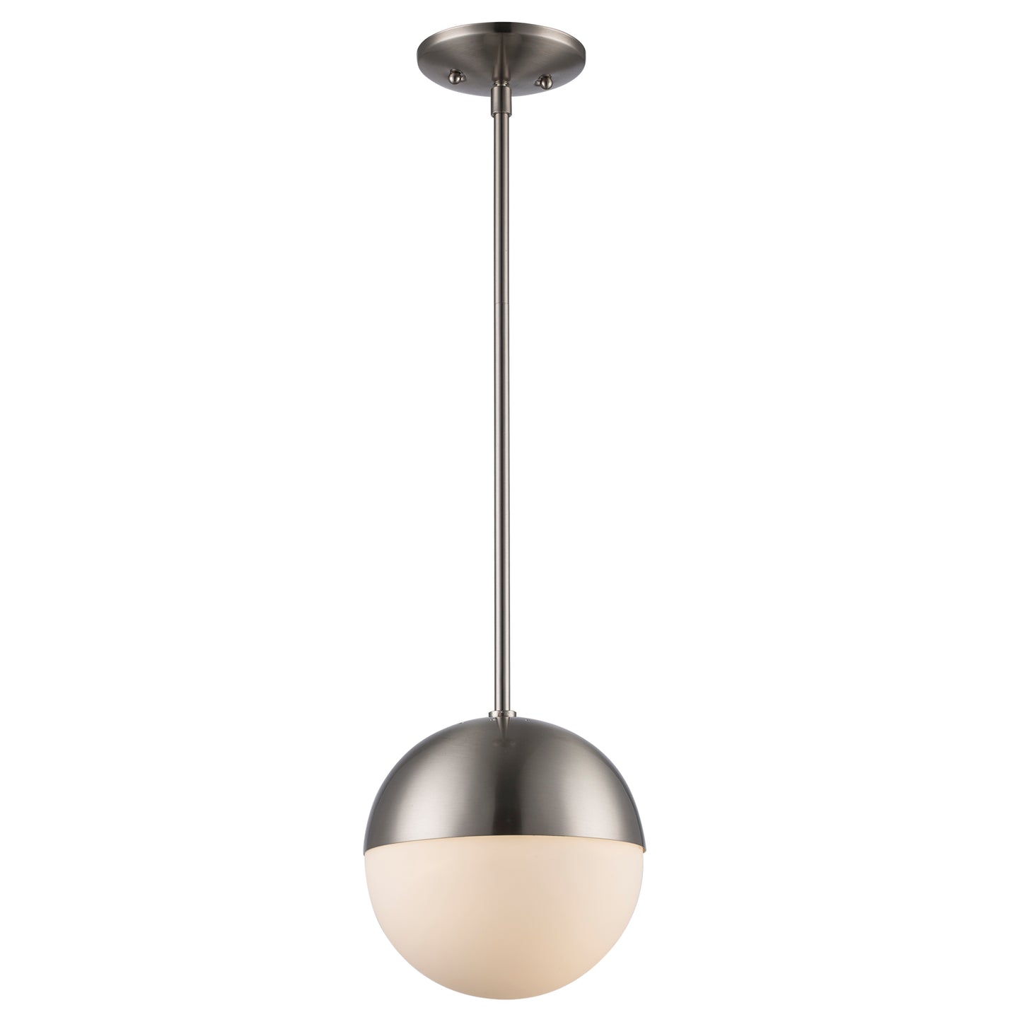 Dahlia Mid Century Modern Glass Globe 1-Light Pendant Fixture