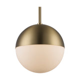 Dahlia Mid Century Modern Glass Globe 1-Light Pendant Fixture