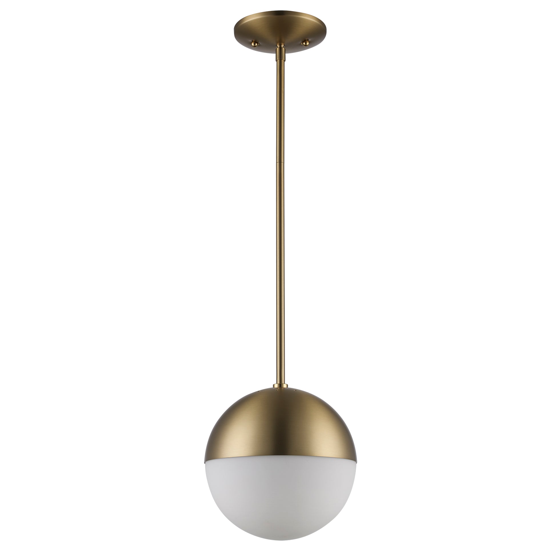Dahlia Mid Century Modern Glass Globe 1-Light Pendant Fixture