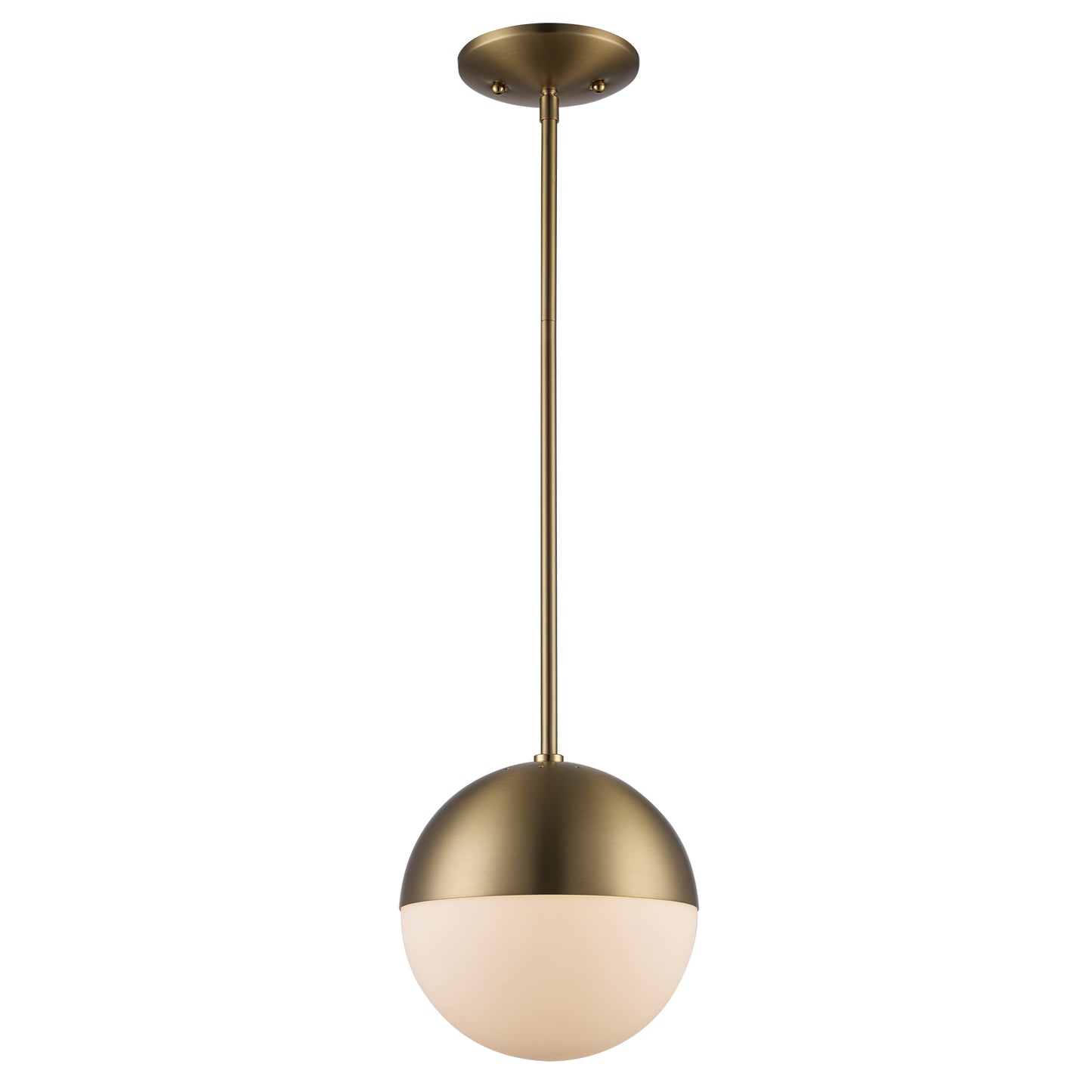 Dahlia Mid Century Modern Glass Globe 1-Light Pendant Fixture