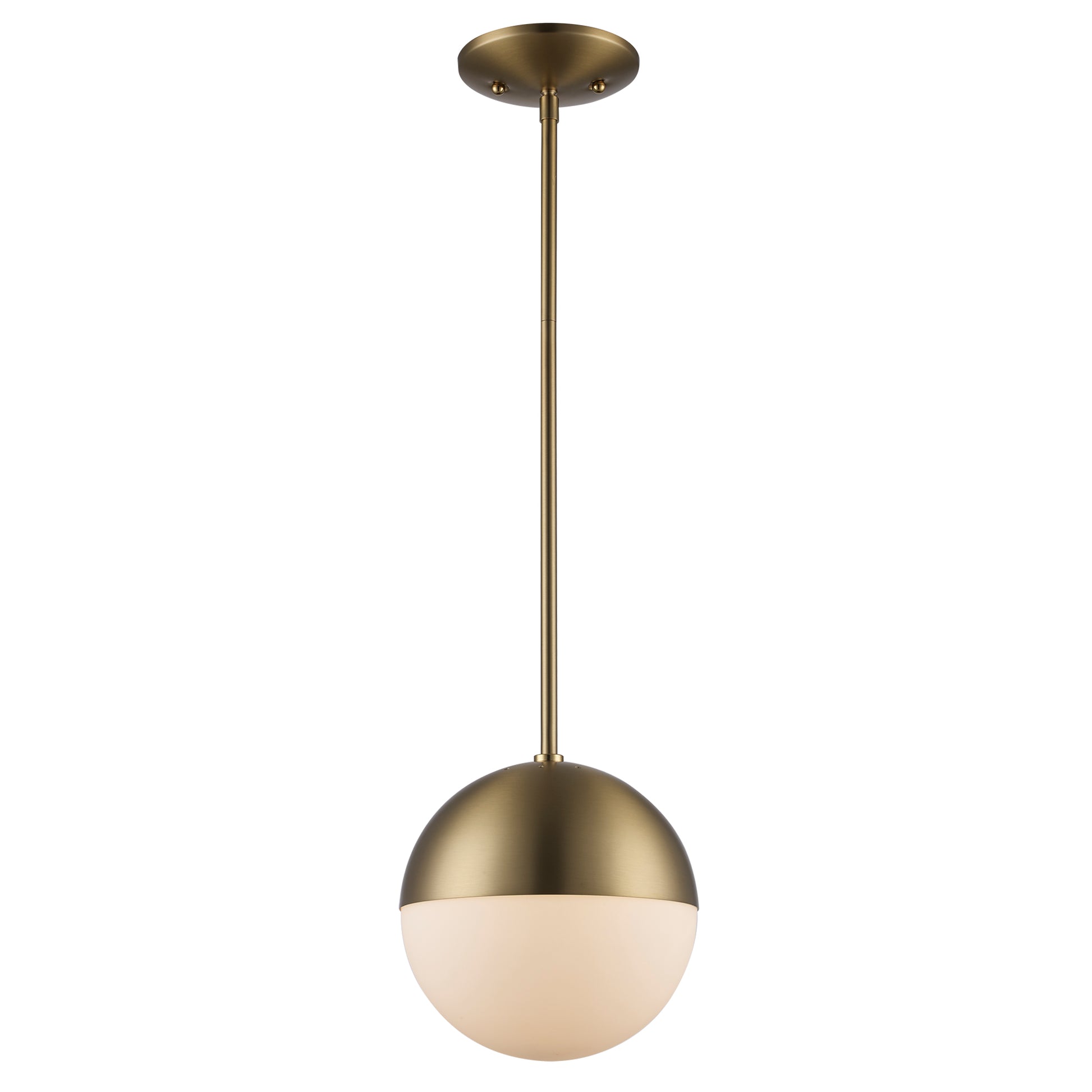 Dahlia Mid Century Modern Glass Globe 1-Light Pendant Fixture