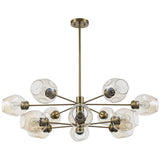 Clusters Mid Century Modern 12-Light Sputnik Globe Chandelier 