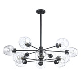 Clusters Mid Century Modern 12-Light Sputnik Globe Chandelier 