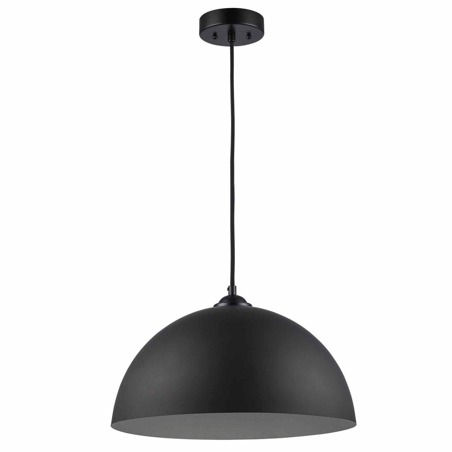 Mercer Modern Metal Dome Downlight Pendant Lamp in Black