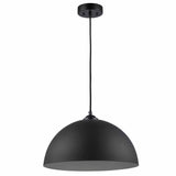 Mercer Modern Metal Dome Downlight Pendant Lamp in Black