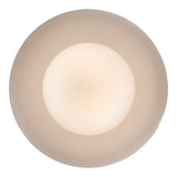 Maureen 10" Dome Globe Pendant Lamp in Black + White - Midcentury Modern Lighting by Practical Props