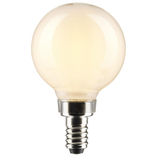 LED G16 White Frosted Dimmable Round Sputnik Globe Light Bulbs
