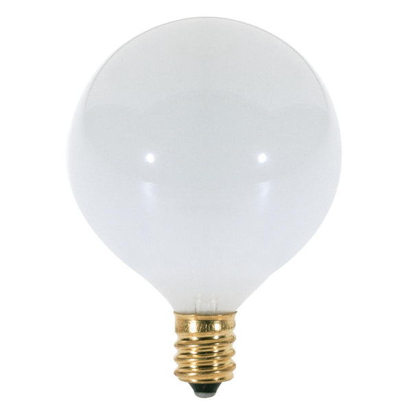 G16 White Globe Bulbs