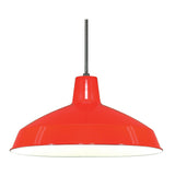 Warehouse Industrial China Hat Pendant Light in Multiple Colors 