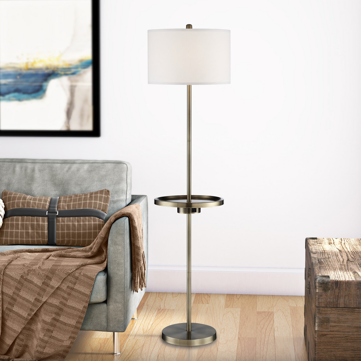 Tungsten Brass Floor Lamp