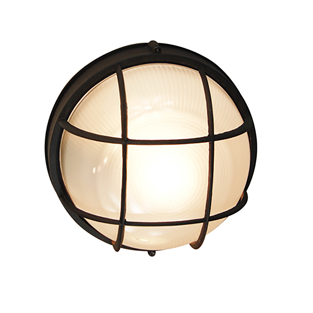 Aria Modern Round 10" Outdoor Wall Lantern - Exterior Bulkhead Fixture