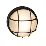 Aria Modern Round 10" Outdoor Wall Lantern - Exterior Bulkhead Fixture