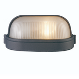 Mesa II Modern Oval 8.5" Downlight Outdoor Wall Lantern - Exterior Bulkhead Fixture