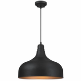 Morton Large Modern Metal Shade 1-Light Industrial Minimalist Pendant