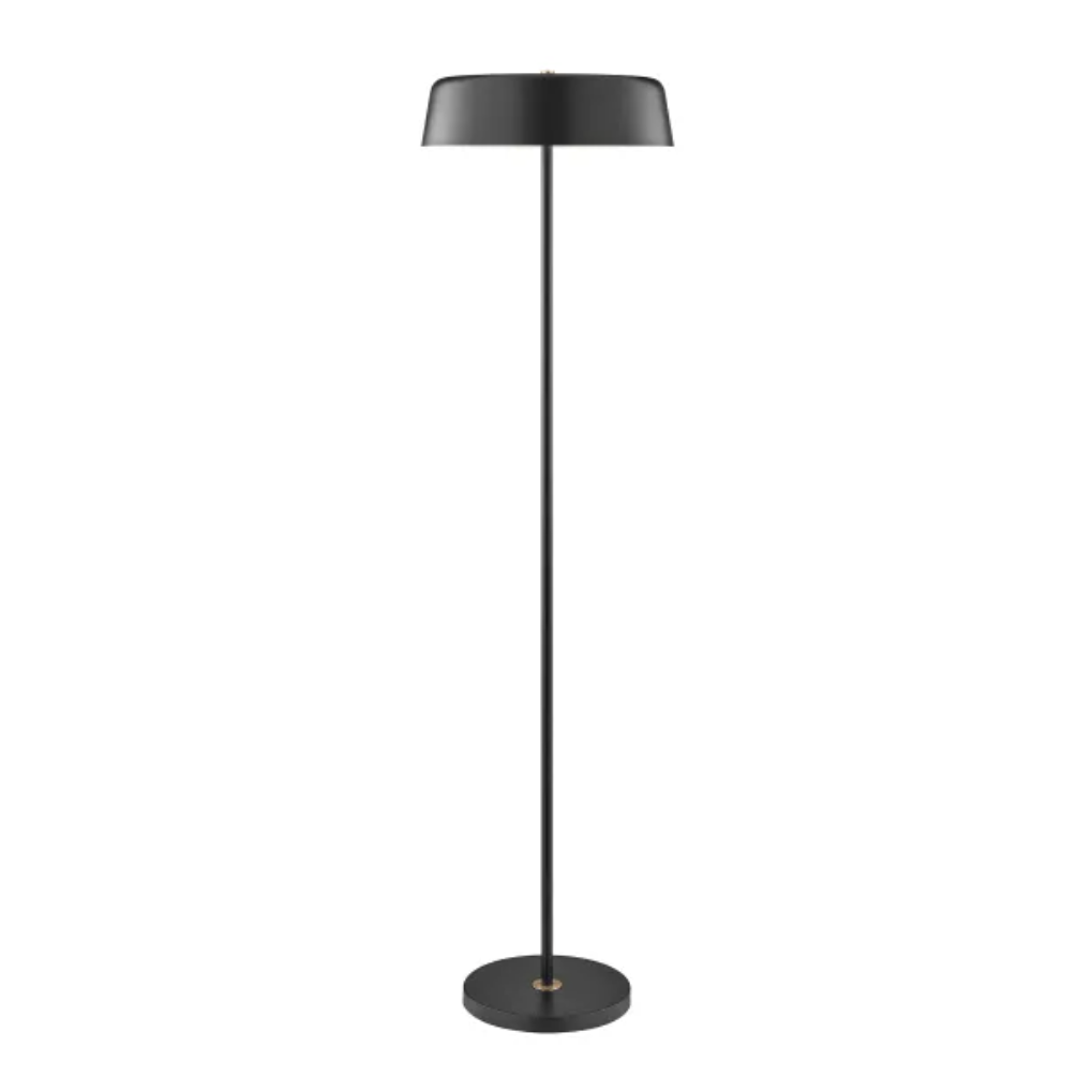 Hakan Modern Black or White MCM Floor Lamp by Lite Source