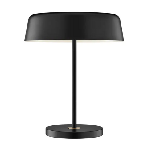 Hakan Modern Black or White MCM Table Desk Lamp by Lite Source