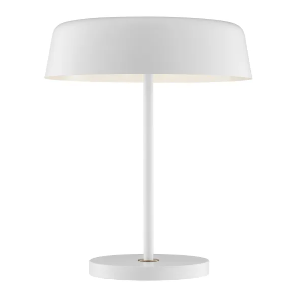 Hakan Modern Black or White MCM Table Desk Lamp by Lite Source