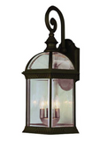 Botanica II Oversized Large Outdoor Carriage Lantern Wall Sconce Light