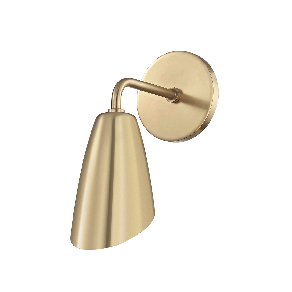 Kai 1-Light Wall Sconce in Modern Brass