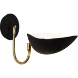 Rico Espinet Racer Modern 1-Light Wall Sconce - Modern Brass, Matte Black, Satin White