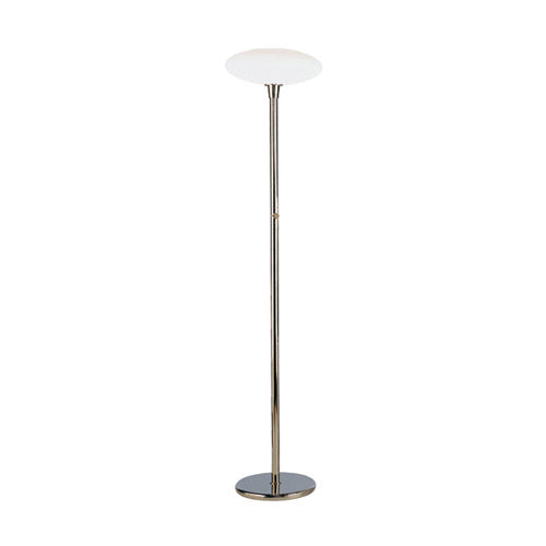 Ovo Modern Mushroom Globe Torchiere Floor Lamp by Rico Espinet- Aged Brass, Polished Nickel, or Old Bronze 