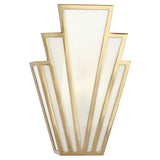 Empire Art Deco Wall Sconce by Robert Abbey in Modern Brass