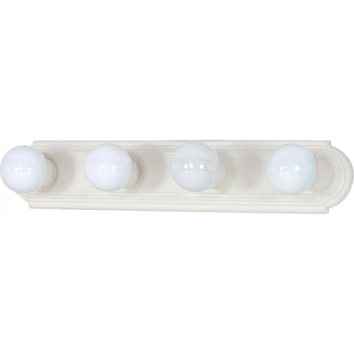 4-Light Traditional Hollywood Makeup Mirror Vanity Wall Sconce 24" Bath Fixture - Polished Chrome, Polished Brass, Satin Nickel, Rubbed Bronze or White - Mid Century Modern Lighting by Practical Props