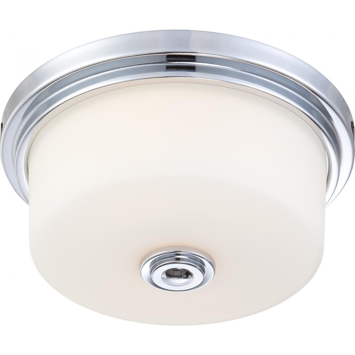 15" Classic Chrome Flush Mount Light by Practical Props15" Retro 2-Light Flush Mount Ceiling Light by Practical Props