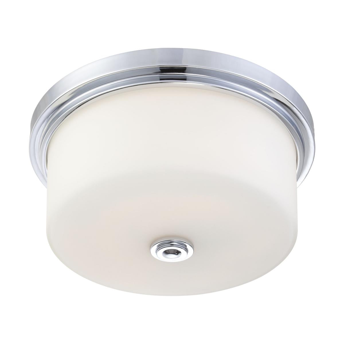 Soho 19" 3-Light Classic Chrome Retro Flush Mount Light by Practical Props