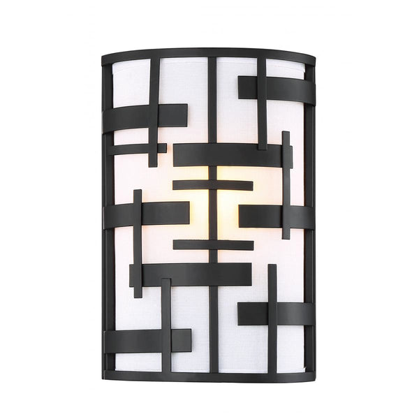 Lansing Metal & Linen Wall Sconce