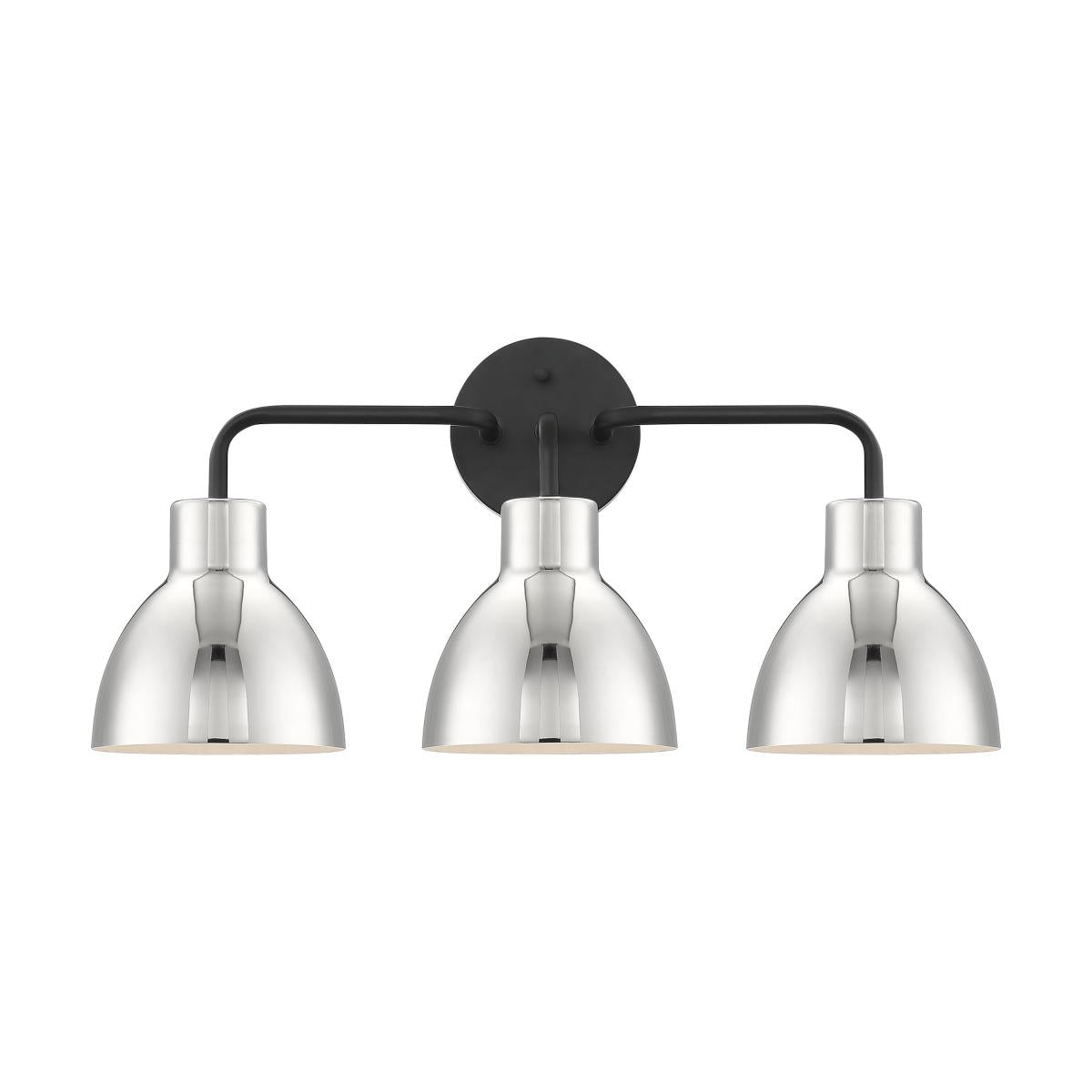 Sloan 3-Light Modern Farmhouse Vanity Wall Sconce with Metal Shade