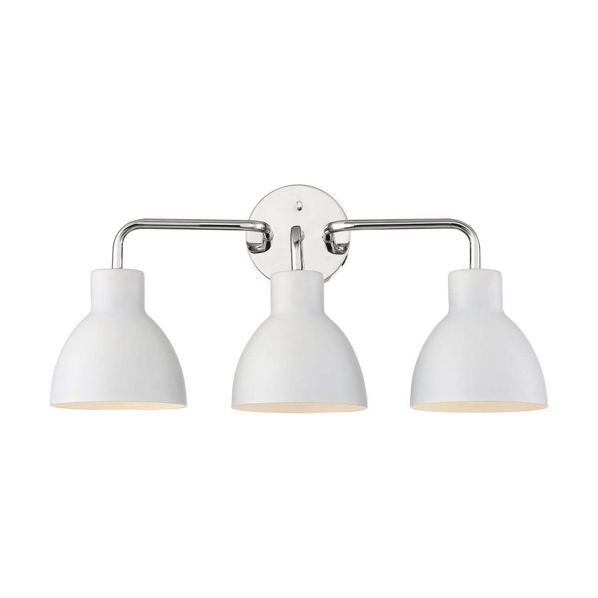 Sloan 3-Light Modern Farmhouse Vanity Wall Sconce with Metal Shade