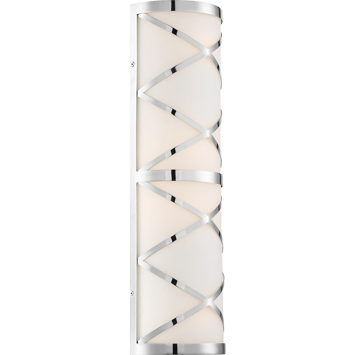 Sylph 4-Light Modern Vanity Wall Sconce by Nuvo Lighting - Polished Nickel - 60845