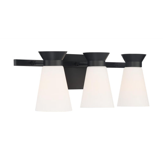 Caleta 3-Light Retro Cone Vanity Wall Sconce by Nuvo Lighting