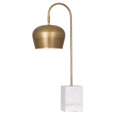 Robert Abbey Bumper Brass and Marble Retro Arc Table Lamp by Rico Espinet - Practical Props
