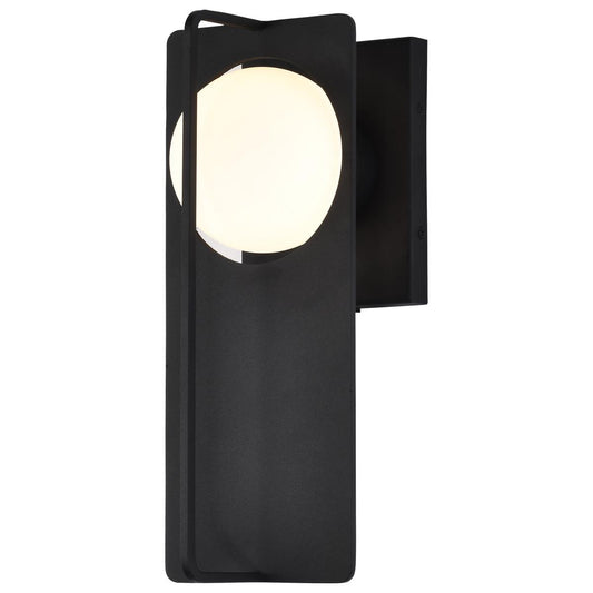 Portal Medium 14" LED Matte Black Glass Globe Exterior Wall Sconce Portal Large 18" LED Matte Black Glass Globe Exterior Wall Sconce