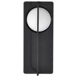 Portal Medium 14" LED Matte Black Glass Globe Exterior Wall Sconce 