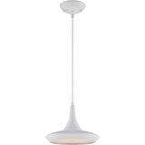 Satco brand Fantom LED Retro Adjustable Pendant Light - White