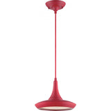 Fantom LED Retro Adjustable Pendant Light - Red