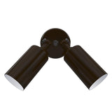 Remcraft 2101 Small Double Cylinder Sconce in Satin Black