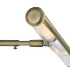 14" Slimline Incandescent Brass Wall-Mount 2-Light Picture Light - Interior Spotlight for Artwork