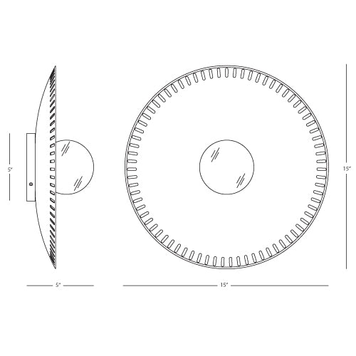 Rio Saucer Wall Sconce