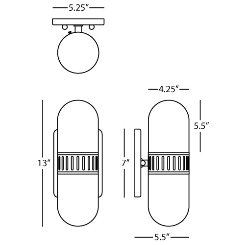 Rio Capsule Wall Sconce